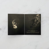 不気味な髪のスカルハロウィーン50th誕生日パーティーin 招待状 (内部)