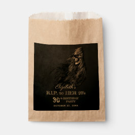 不気味な髪のスカルRIP to Her 20s Birthday Party フェイバーバッグ