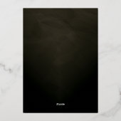 不気味な髪のスカルRIP to Her 20s Birthday Party 箔招待状 (裏面)