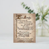 不気味な魔女の呪文 ハロウィン ホリデー ポストカード (スタンド正面)