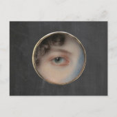 不気味な魔女アイハロウィーン招待状 インビテーションポストカード (正面)