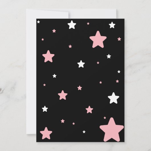 不気味な魔女ピンクハロウィーン誕生日パーティー 招待状 (裏面)