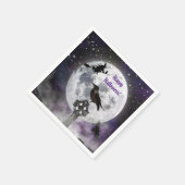 不気味な魔女&フルムーンハロウィンペーパーナプキン スタンダードカクテルナプキン (角)