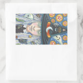 不気味な魔女、邪悪な目、スカル、吸血鬼のシール 長方形シール (バッグ)