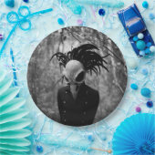 不気味な鳥スカルハロウィーン ペーパープレート (パーティー)