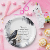 不気味な黒いレイヴンのハロウィーン ペーパープレート (パーティー)