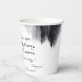 不気味な黒いレイヴンのハロウィーン 紙コップ (裏面)