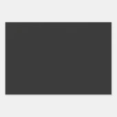 不気味な黒無地の色 ラッピングペーパーシート (正面2)