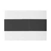 不気味な黒無地の色 招待状ベリーバンド (裏面例)