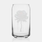 不気味な黒薔薇のキャンガラス ガラス缶 (裏面)