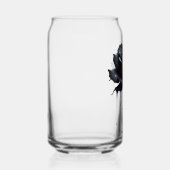 不気味な黒薔薇のキャンガラス ガラス缶 (右)