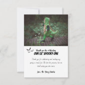 不気味な1歳誕生日 | ハロウィン1歳誕生日 | お写真付き サンキューカード (正面)