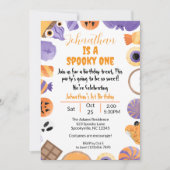 「不気味な1歳」ハロウィン1歳誕生日招待状 招待状 (正面)