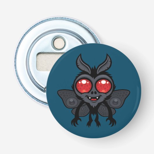 不気味にかわいい未確認生物 モスマン モンスター 栓抜き (正面)