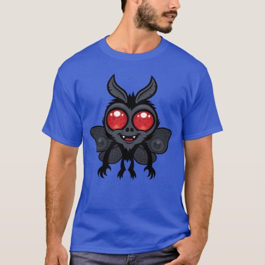 不気味に可愛い未確認生物 モスマン モンスター Tシャツ (正面)
