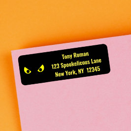 不気味イエローハロウィン ラベル