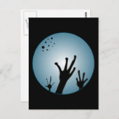 不気味エイリアンSFハンズハガキ ポストカード (正面/裏面)