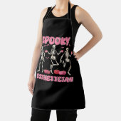 不気味エステティシャンハロウィーンスケルトンスキンセラピ エプロン (インサイチュ)
