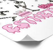 不気味エステティシャンハロウィーンスケルトンスキンセラピ ポスター (角)