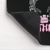 不気味エステティシャンハロウィーンスケルトンスキンセラピ マウスパッド (コーナー)