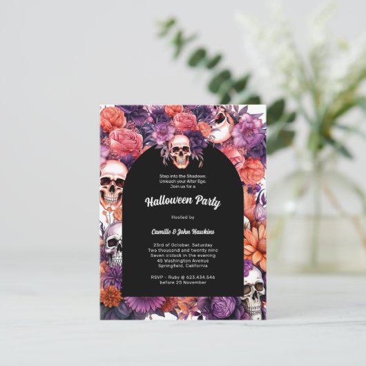 不気味エレガントな事件:洗練されたハロウィーン 招待状 (スタンド正面)