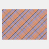 不気味カスタムな家族の名前ハローウィンパーティ ラッピングペーパーシート (正面3)