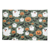 不気味カボチャとこうもりの可愛い幽霊チキン 枕カバー (裏面)