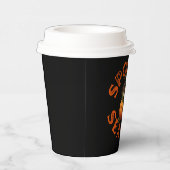 不気味カボチャ猫 紙コップ (右)