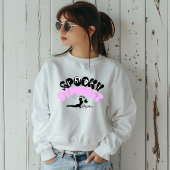 不気味ギムナストパーソナライズされた名ハロウィーンギフト スウェットシャツ