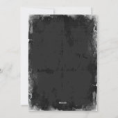 不気味クモの巣ヴィンテージハローウィンパーティ招待状 シーズンカード (裏面)