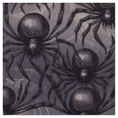 不気味クモ模様 ファブリック (クローズアップ)