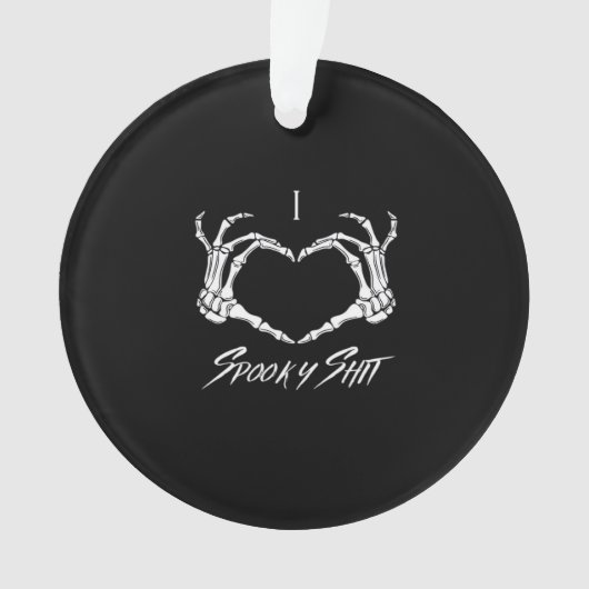 不気味クラシック – スケルトンハンドハート オーナメント (正面)