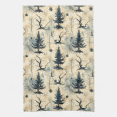 不気味クリスマスツリー キッチンタオル (縦)