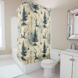 不気味クリスマスツリー シャワーカーテン