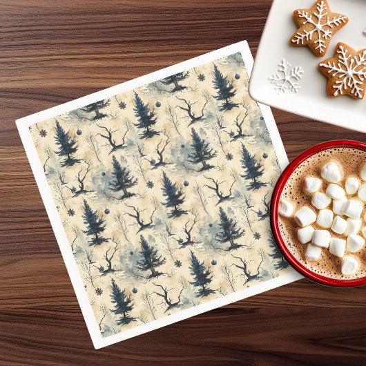 不気味クリスマスツリー スタンダードカクテルナプキン