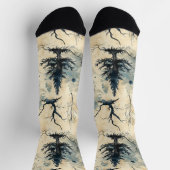 不気味クリスマスツリー ソックス (上部)