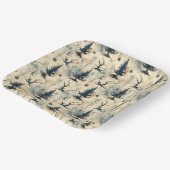 不気味クリスマスツリー ペーパープレート (傾斜あり)