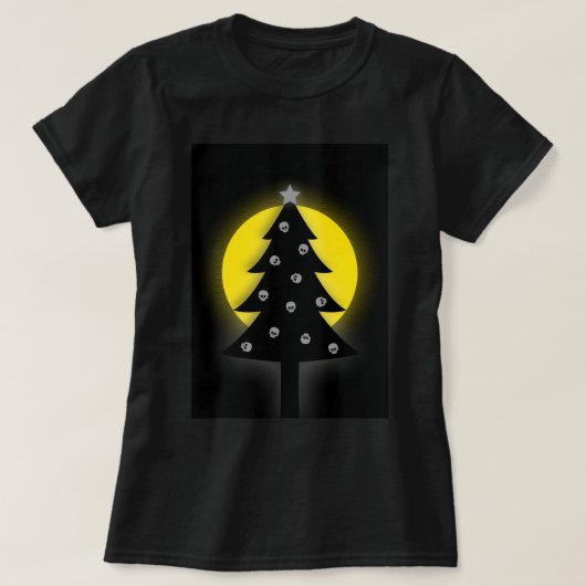 不気味クリスマスツリー Tシャツ (デザイン正面)