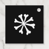 不気味クリスマス怖いゴシックをテーマにした休日 フェイバータグ (裏面)