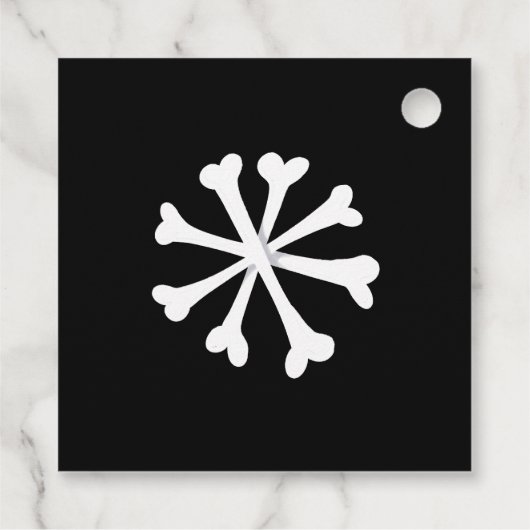 不気味クリスマス怖いゴシックをテーマにした休日 フェイバータグ (裏面)