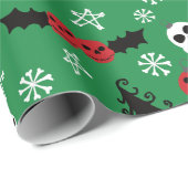不気味クリスマス怖いゴシックをテーマにした休日 ラッピングペーパー (ロールコーナー)