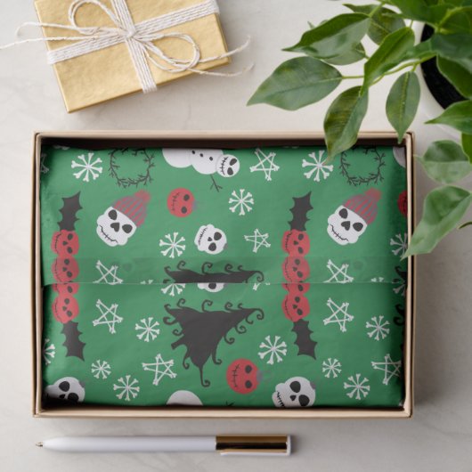 不気味クリスマス怖いゴシックをテーマにした休日 薄葉紙 (ギフト)