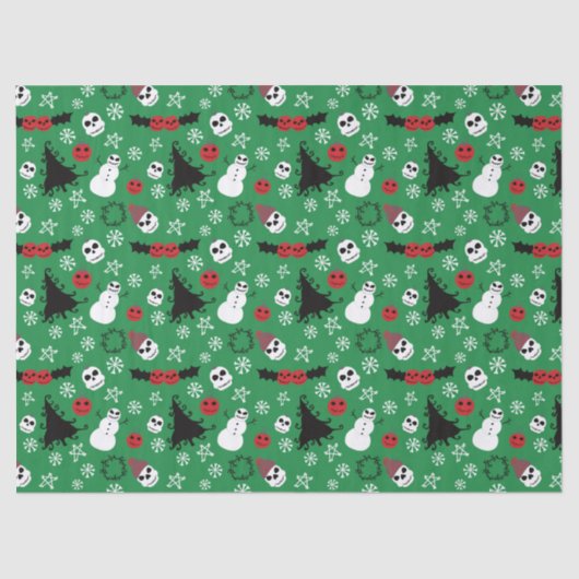 不気味クリスマス怖いゴシックをテーマにした休日 薄葉紙 (正面)