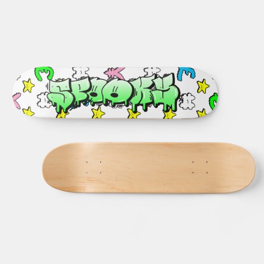 不気味グラフィティカスタムスケートボパーソナライズされたード スケートボード (横)