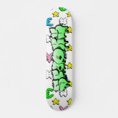 不気味グラフィティカスタムスケートボパーソナライズされたード スケートボード (正面)