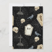 不気味コスチュームとカクテルハローウィンパーティ 招待状 (裏面)