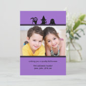 不気味コスチュームハロウィーンの写真カード カード (スタンド正面)