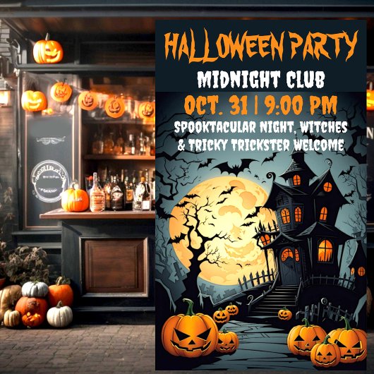 不気味ゴシックマンショ幽霊のよく出るンハウスハロウィーン 横断幕