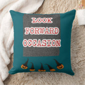 🎃 不気味シック：「Look Forward大事な行事」ハロウィーン クッション (ブランケット)
