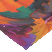 不気味シュナザードッグハロウィーン魔女とカボチャ テーブルクロス (アングル)